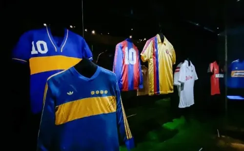La camiseta que utilizó Diego Maradona en su llegada a Boca Juniors