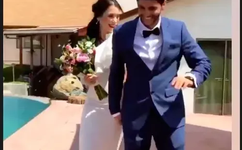 Las postales que dejó el matrimonio de Yamna Lobos y Rodrigo Ramírez.(3)