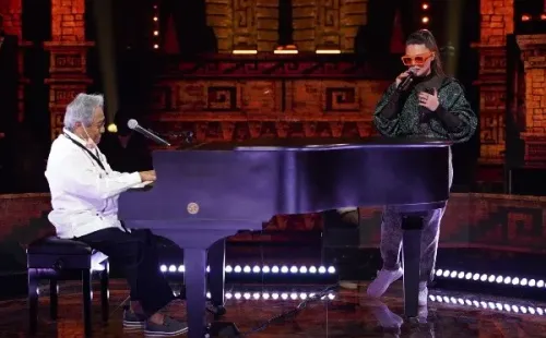 Armando Manzanero y Joy Huerta