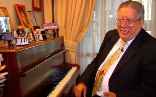 Valentín Trujillo en su casa