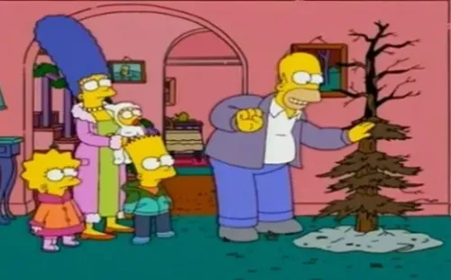 Homero Simpson arruinando la Navidad, otra vez. (Foto: Archivo)