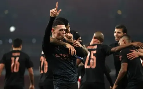 La victoria del city contra el Arsenal deja a los de Guardiola en una nueva semifinal y en el buen camino para defender su título. (Foto: Getty)