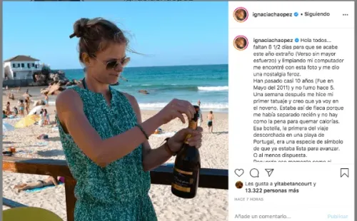 La publicación de Ignacia Allamand en su Instagram.