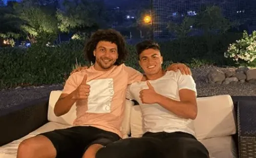 Thomas Galdames con Maxi Falcón