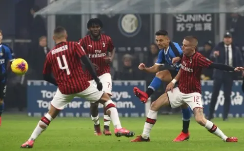 Alexis Sánchez fue una de las grandes figuras de aquel encuentro entre Inter y el AC Milan. Foto: Getty Images