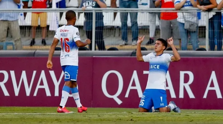 Marcelino Ñúñez anotó un golazo de tiro libre y se ganó su lugar en el Top 10 de la Copa Libertadores. Foto: Agencia Uno