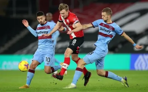 Southampton y West Ham empataron en un duelo marcado por la patada del año. Foto: Getty Images