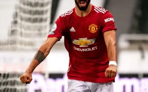 Bruno Fernandes festejando (Getty Images)