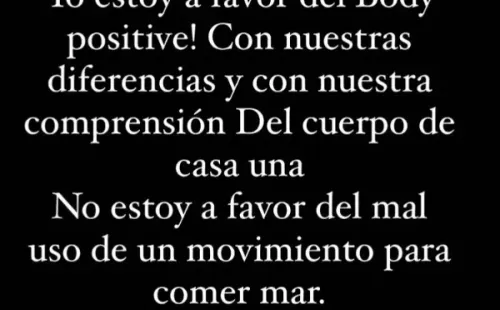 La defensa de Daniela Castro en Instagram.(3)