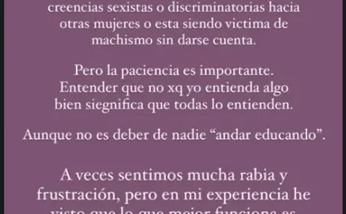 Las nuevas reacciones de Antonia Larraín por la polémica de Daniela Castro en Instagram.(4)
