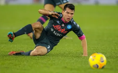 El mexicano Hirving Lozano es el goleador del Napoli esta temporada con siete tantos, sies de ellos en Serie A. (Foto: Getty)