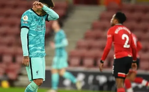 La derrota de los Reds frente al Southampton pone en resigo su liderato en Premier League. (Foto: Getty)