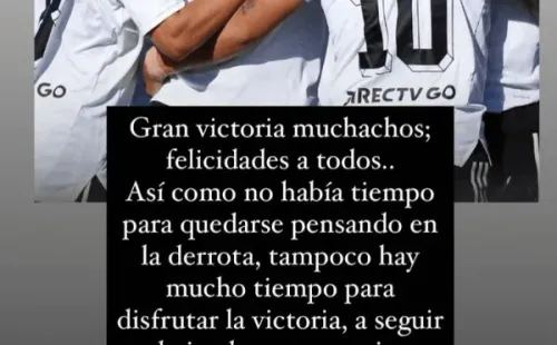 El mensaje de Matías Fernández al plantel tras el triunfo de Colo Colo ante Everton.