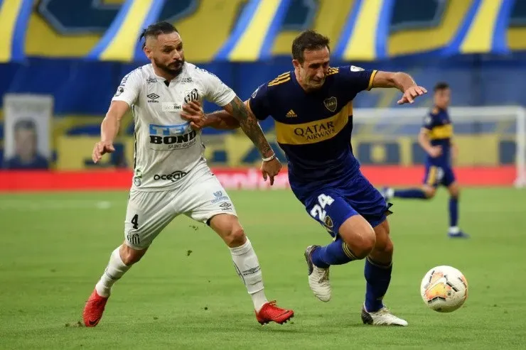 El encuentro de ida entre Boca y Santos tuvo una serie de polémicas. (Foto: Getty Images)