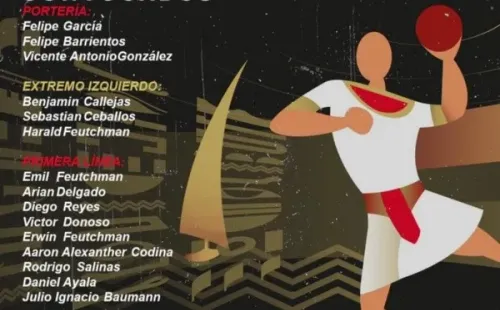 La nómina de la selección chilena de balonmano para el Mundial.