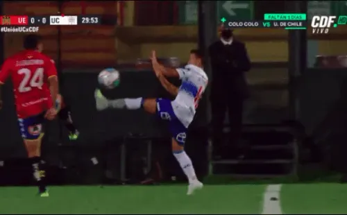 El Enano se ganó la roja por una dura infracción contra Leguizamón.