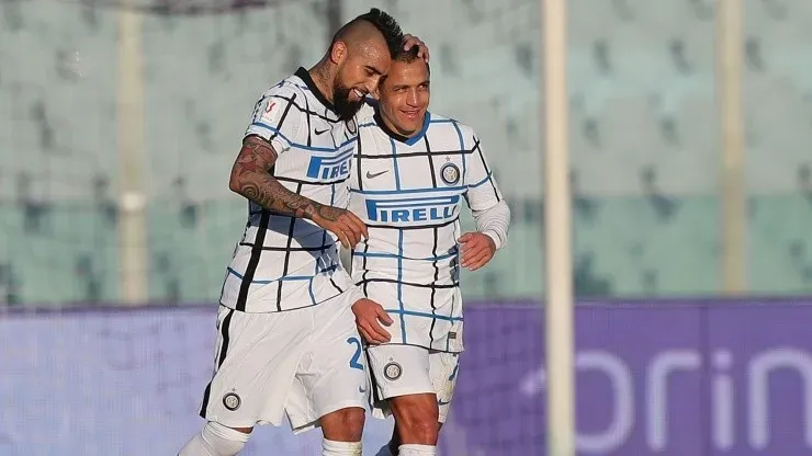 Alexis Sánchez y Arturo Vidal en Inter de Milán