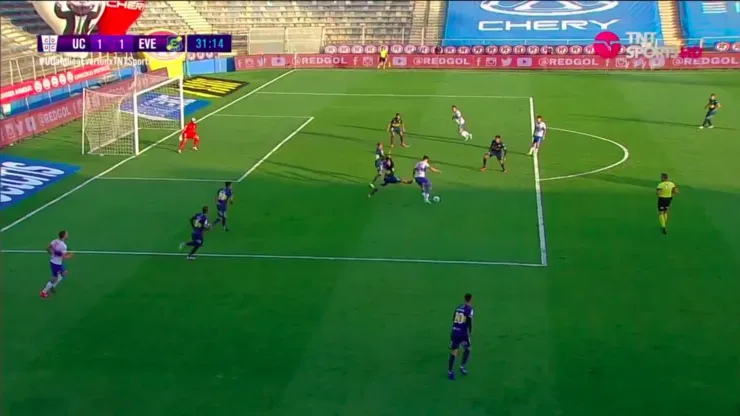 El delantero de 18 años le dio la igualdad a los cruzados.