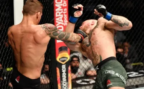 Dustin Poirier noqueó a Conor McGregor por primera vez en su carrera. Foto: UFC