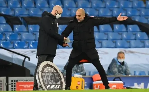 Guardiola no podrá contar conuna de sus figuaras. Sergio Agüero tiene coronavirus y está marginado. (Foto: Getty)