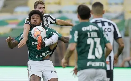 Palmeiras y Santos no se dieron un centrímetro de ventaja en todo el partido. Foto: Copa Libertadores Twitter.