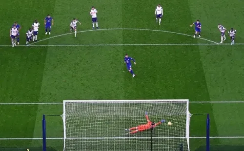 Jorginho anotó el gol del triunfo del Chelsea ante el Tottenham. Foto: Getty Images