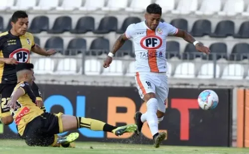 Gaete fue la gran figura ante Coquimbo Unido, anotando el gol del triunfo para Cobresal. Foto: Agencia Uno