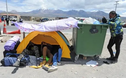 Crisis migrata en Colchane /     Agencia UNO