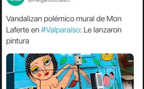 La “telenovela” de irónico relato que compartió Mon Laferte en su Instagram, por la polémica que generó su mural en Valparaíso.(4)