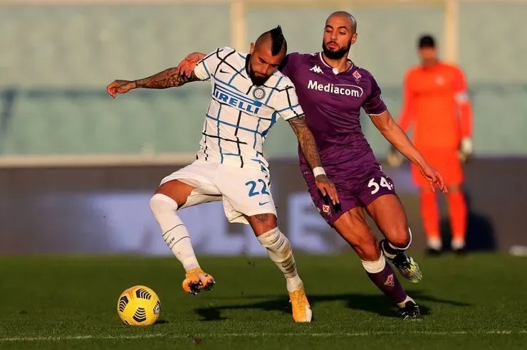Arturo Vidal en el Inter de Milán del fútbol italiano