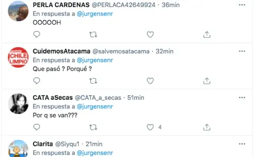 Las reacciones al cierre de la cuenta de Mauricio Jürgensen en Twitter.(5)