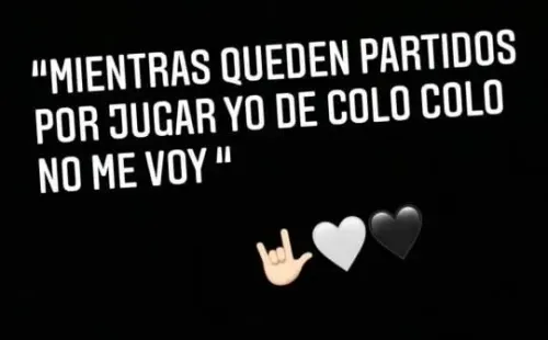 El mensaje de Mouche tras estallar su finiquito en Colo Colo.
