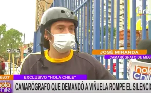 El camarógrafo José Miranda en sus primeras declaraciones sobre el caso Viñuela, desde que sucedió el polémico episodio.