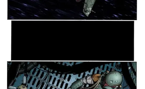 Primeras páginas de “War of the Bounty Hunters”, el cómic de Marvel protagonizado por Boba Fett en el universo de “Star Wars”.(1)