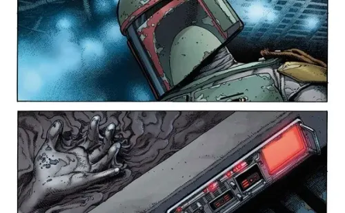 Primeras páginas de “War of the Bounty Hunters”, el cómic de Marvel protagonizado por Boba Fett en el universo de “Star Wars”.(2)