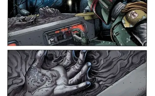 Primeras páginas de “War of the Bounty Hunters”, el cómic de Marvel protagonizado por Boba Fett en el universo de “Star Wars”.(3)