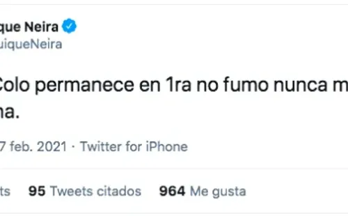 Quique Neira se lanzó a la piscina con su apuesta sobre el futuro de Colo Colo.