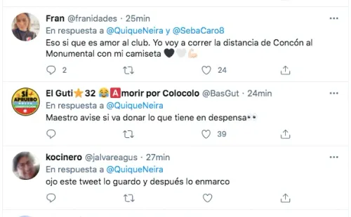 Las reacciones que detonó laapuesta de Quique Neira sobre el futuro de Colo Colo.(5)