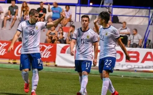 Solari marcó uno de los 4 goles que argentina le metió a Mauritania en aquella competencia.