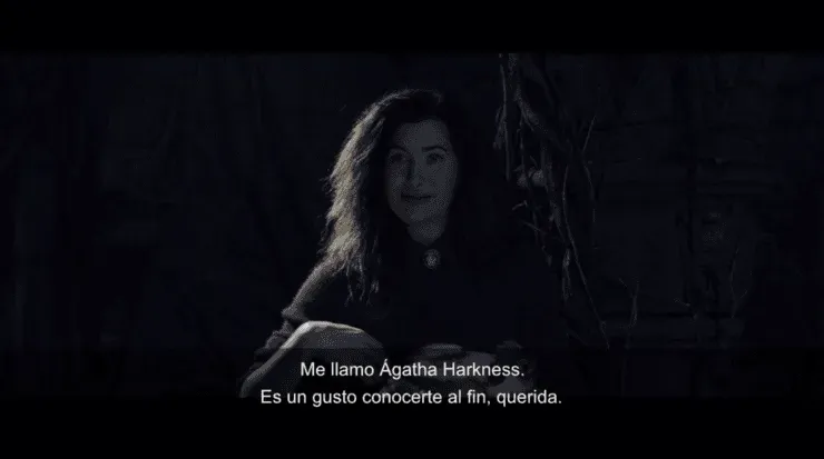 Agnes revelándose como Agatha Harkness, en “WandaVision”.