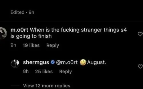 Respuesta del nuevo actor que sería parte del elenco de la 4° temporada (Foto: Captura IG @shermgus)