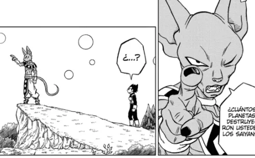 Algunas de las escenas en el Dragon Ball Super 69.(2)