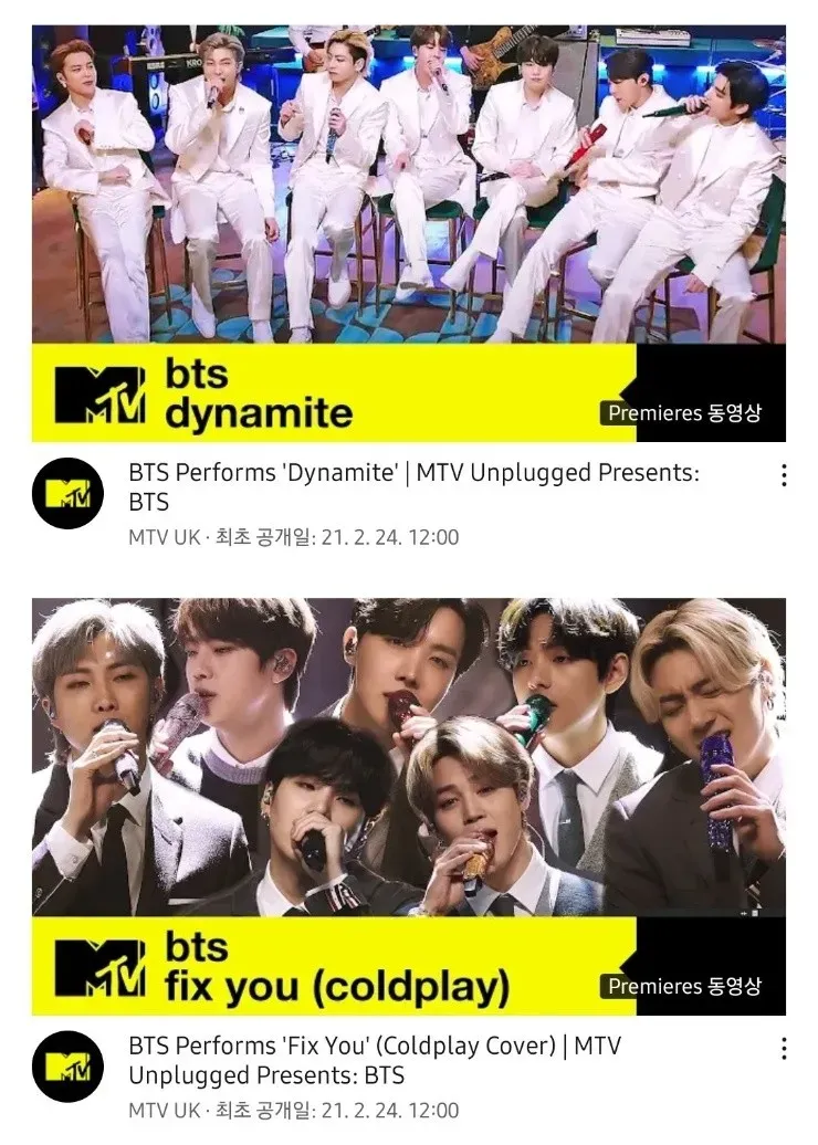 BTS MTV Unplugged