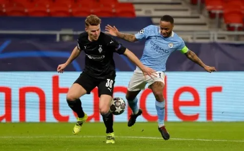 El City también da gala de buen fútbol en la Champions. En el partido de ida de los octavos de final vencieron al Mönchengladbach. Foto: Getty