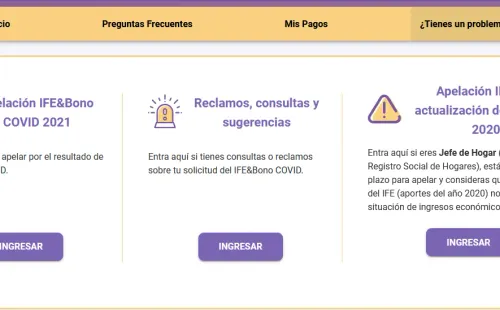 Ingreso de Emergencia: ingresodeemergencia.cl/reclamo-tipo