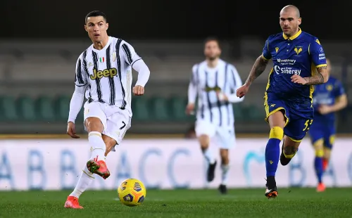 Cristiano Ronaldo convirtió, pero no le bastó para darle los tres puntos a la Juventus. Foto: Getty Images