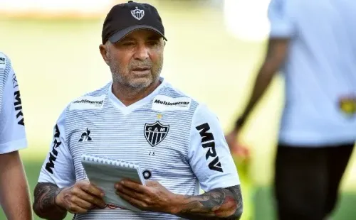 VESPASIANO, BRAZIL - MARCH 9: Presentation of the new Atletico MG coach. Jorge Sampaoli is Argentine and was coach of the Argentina and Chile teams, in the last two World Cups. Presentation at AtlŽtico MG's training center on March 9, 2020 in Vespasiano, Brazil. (Photo by Pedro Vilela/Getty Images) *** Local Caption *** Jorge Sampaoli-Not Released (NR)