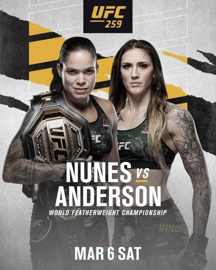 Amanda Nunes enfrentará a Megan Anderson por el título Pluma femenino. (Foto: UFC)