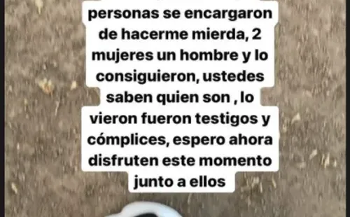 Naya Fácil en las preocupantes historias que compartió a través de Instagram.(3)