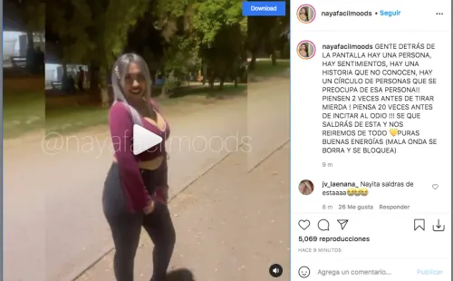 Las actualizaciones sobre Naya Fácil que entregaron sus cercanos enInstagram.(6)